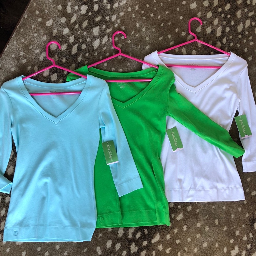 Lilly Pulitzer V neck shirts